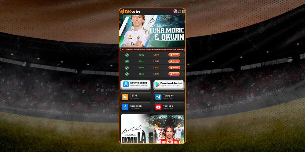 Visit the official website of OK Win Casino.