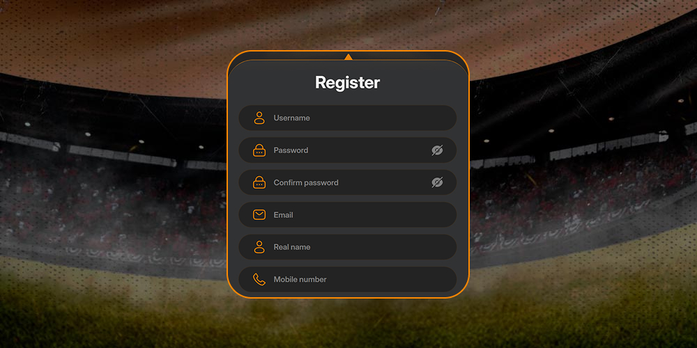 Filling in your registration information.