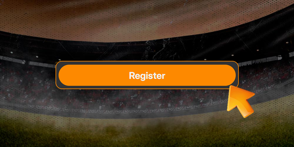 Finish registering on the casino website.